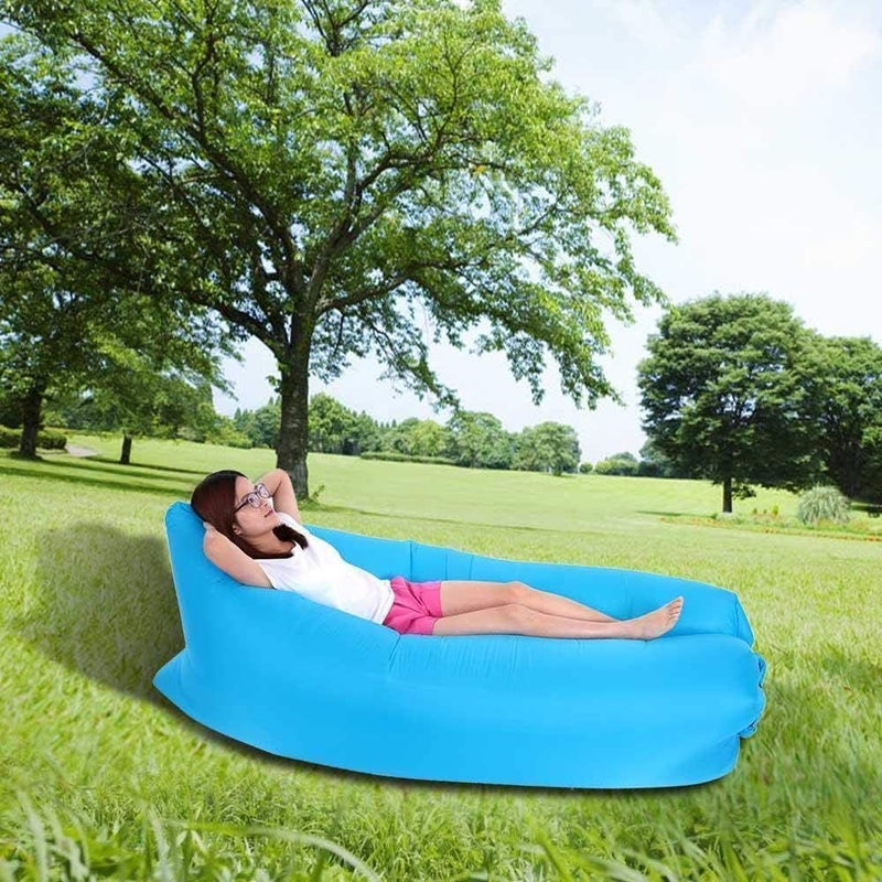 Portable Inflatable Air Bed Sofa Outdoor Beach Camping Sleeping Lazy Bag - Image 3